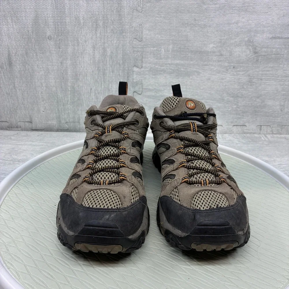 Merrell Moab Ventilator Hiking Shoes Mens 12 Walnut Brown Suede Mesh J86595